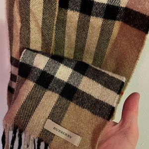 Burberry Narrow Check Sparkle Scarf